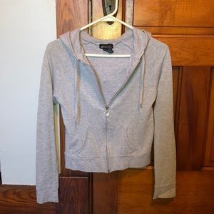 Grey zip-up jacket